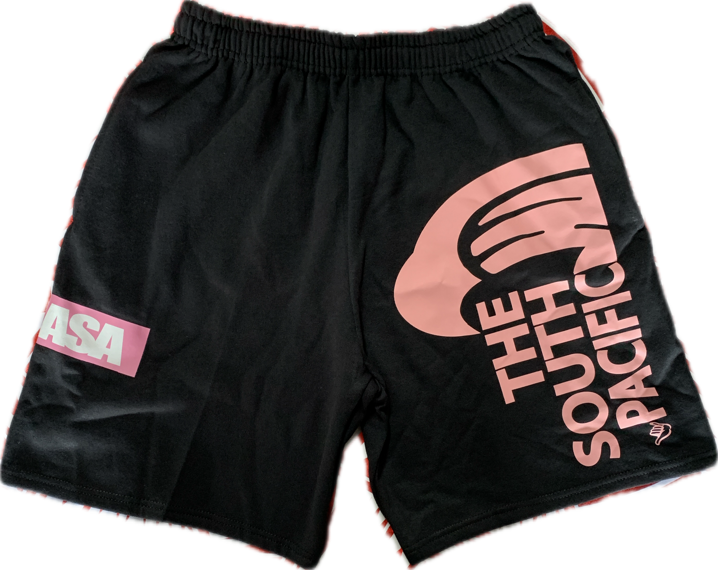 SP WAVE (PINK) BLACK SHORTS