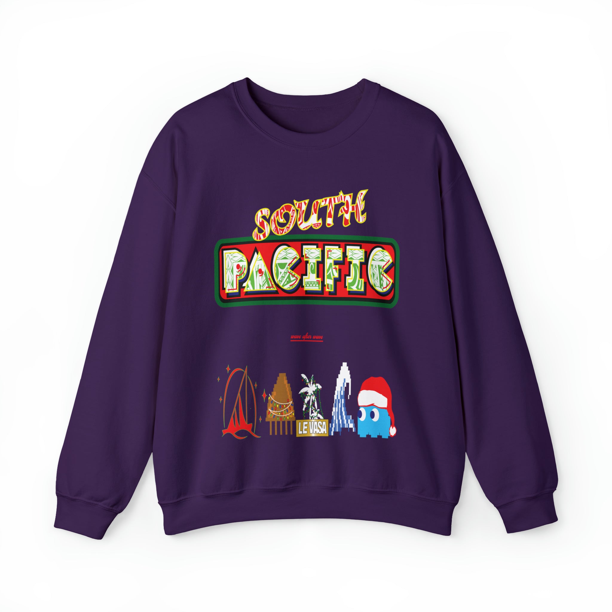 8 Bit South Pacific Holiday Vibes Crewneck