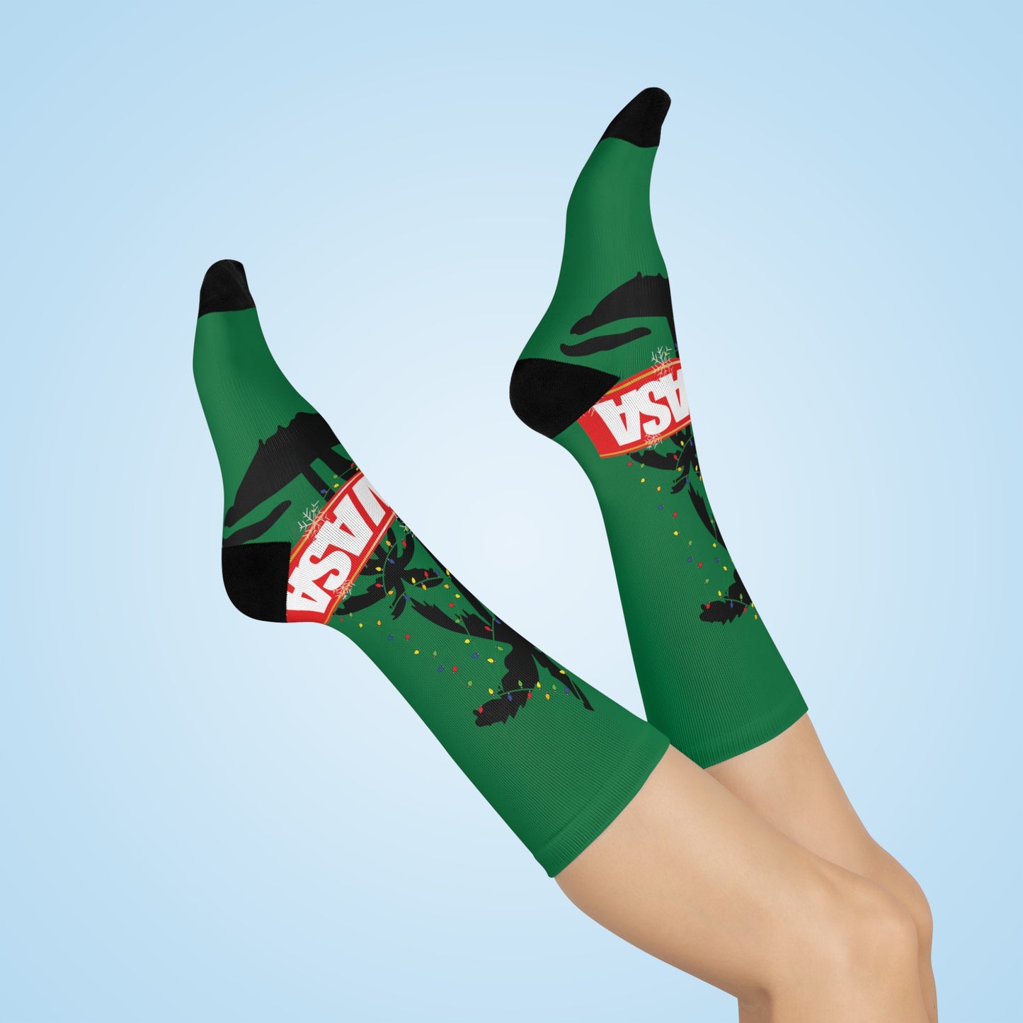 XMAS Crew Socks Green