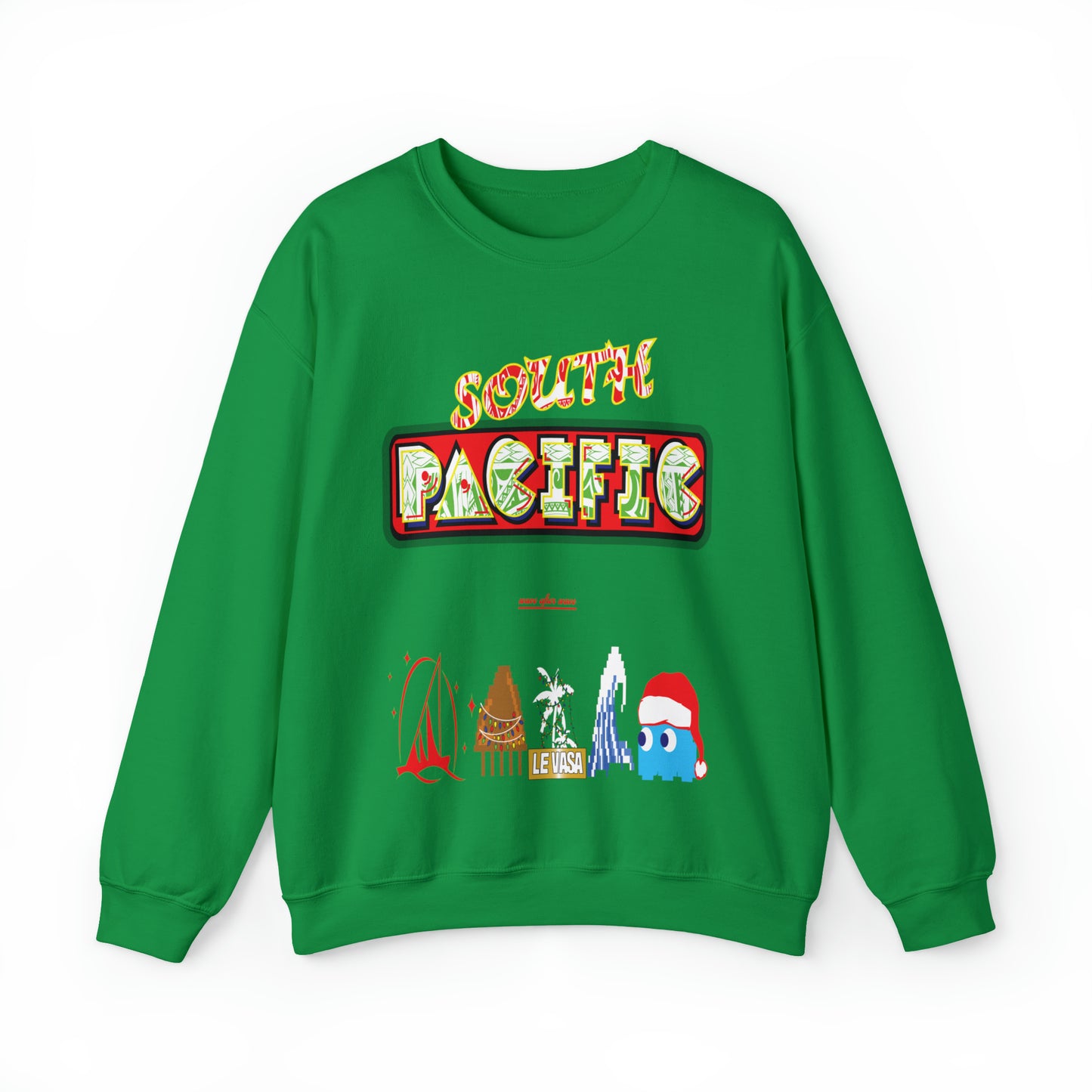 8 Bit South Pacific Holiday Vibes Crewneck