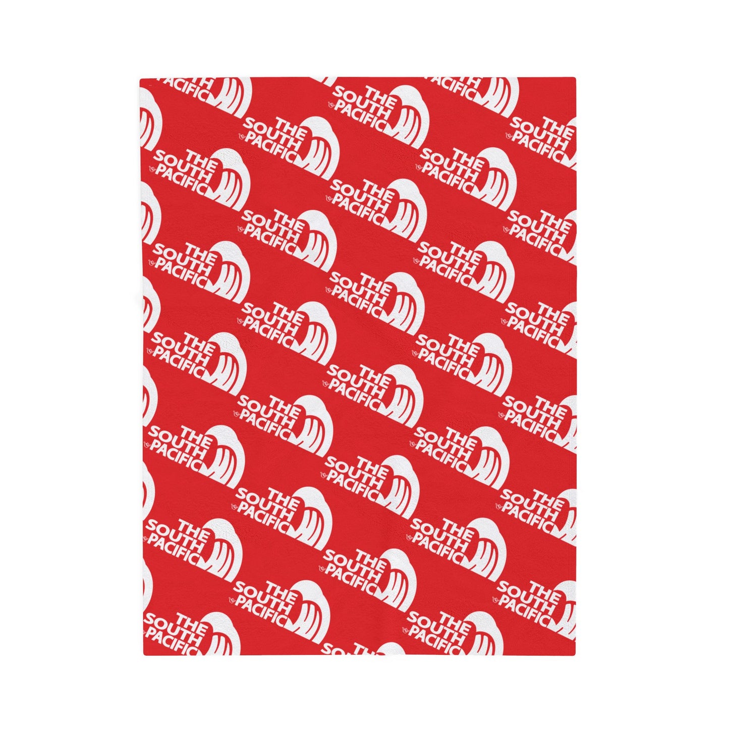 SP WAVE XMAS RED & White Plush Blanket