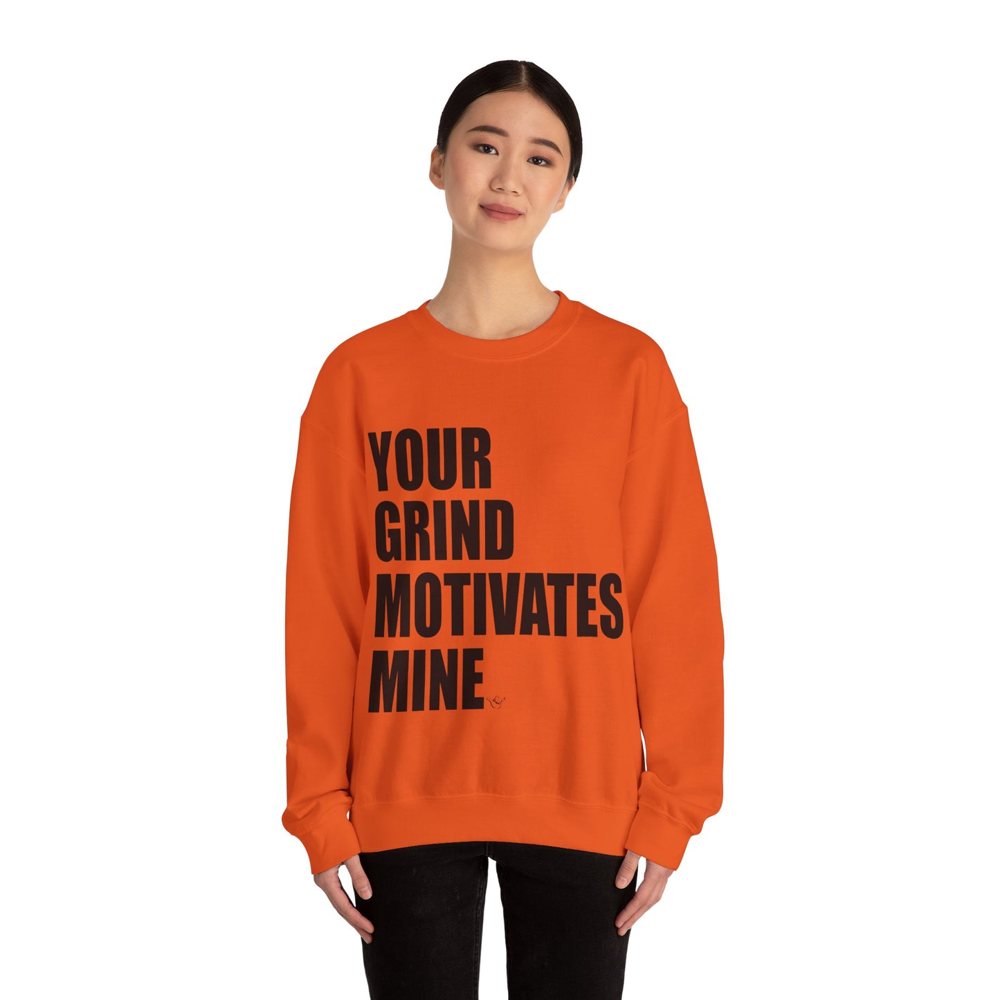 Your Grind Motivates Mine (Black) Crewneck Sweater