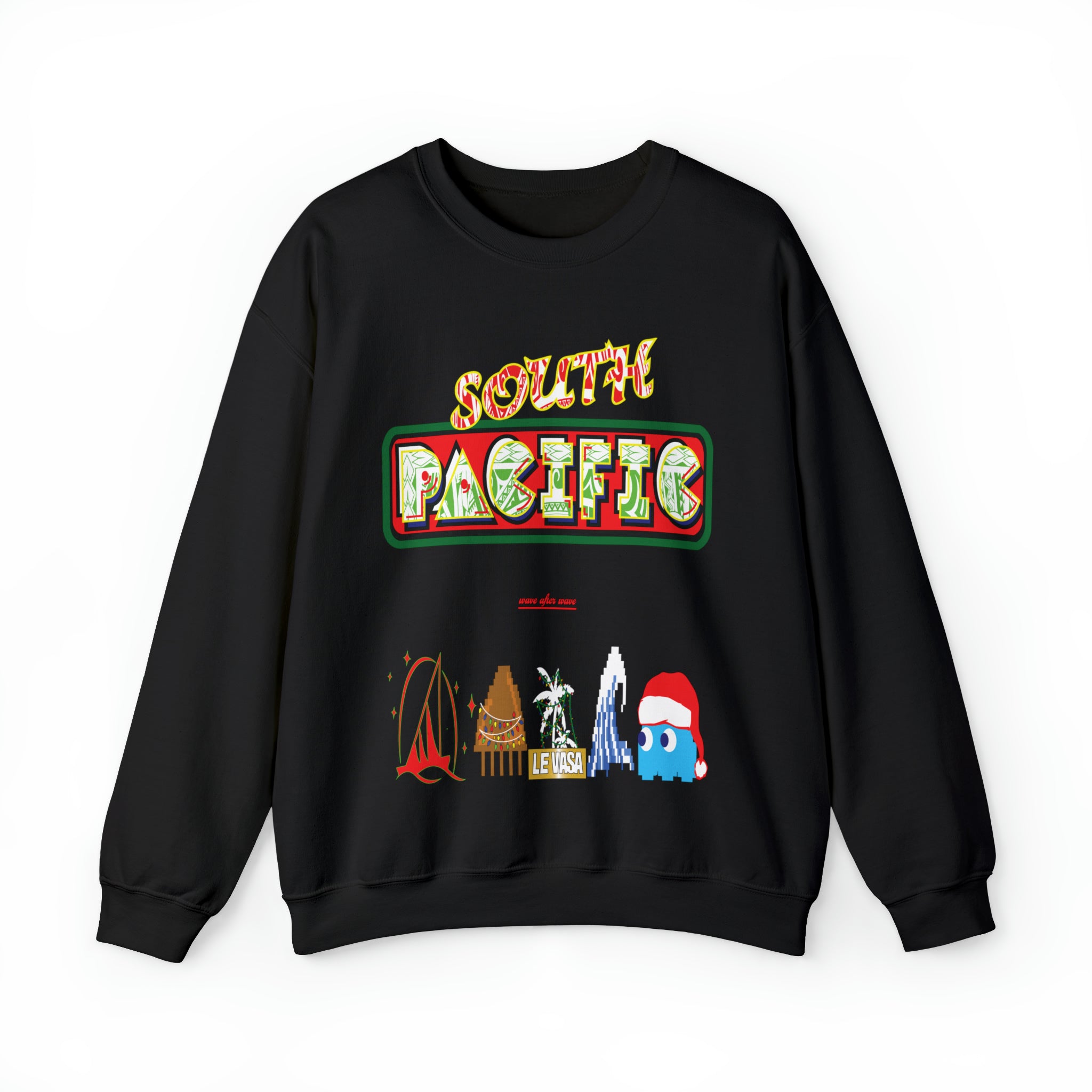 8 Bit South Pacific Holiday Vibes Crewneck