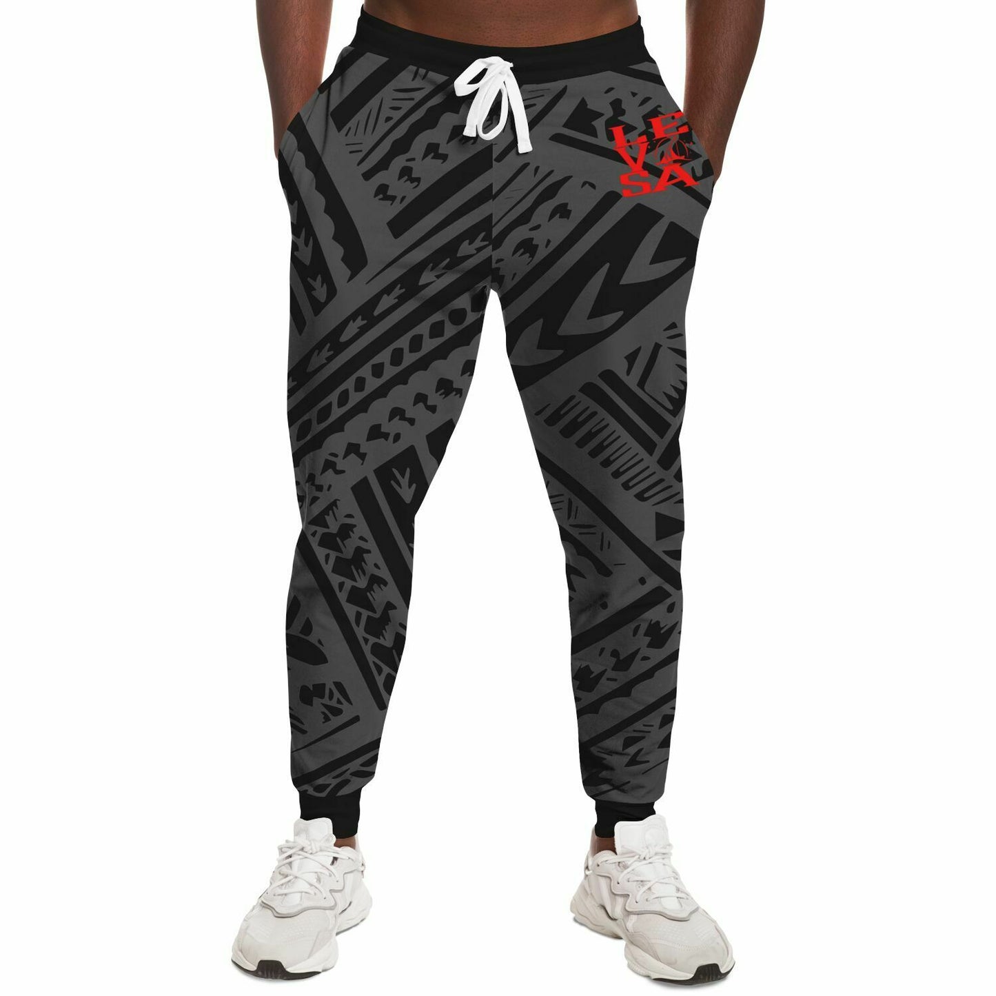 LE VASA Classic Pattern Joggers