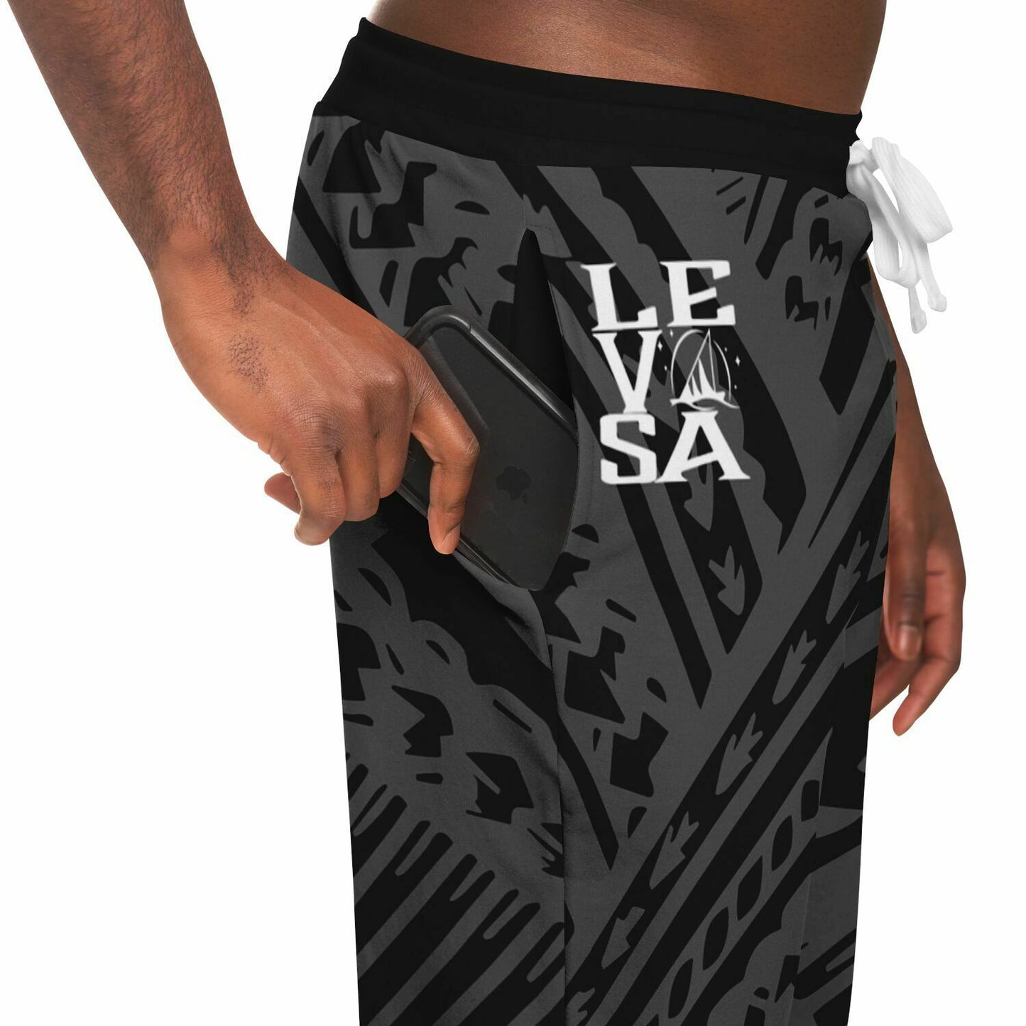 THE SOUTH PACIFIC WAVE ALL-OVER PRINT Joggers-black