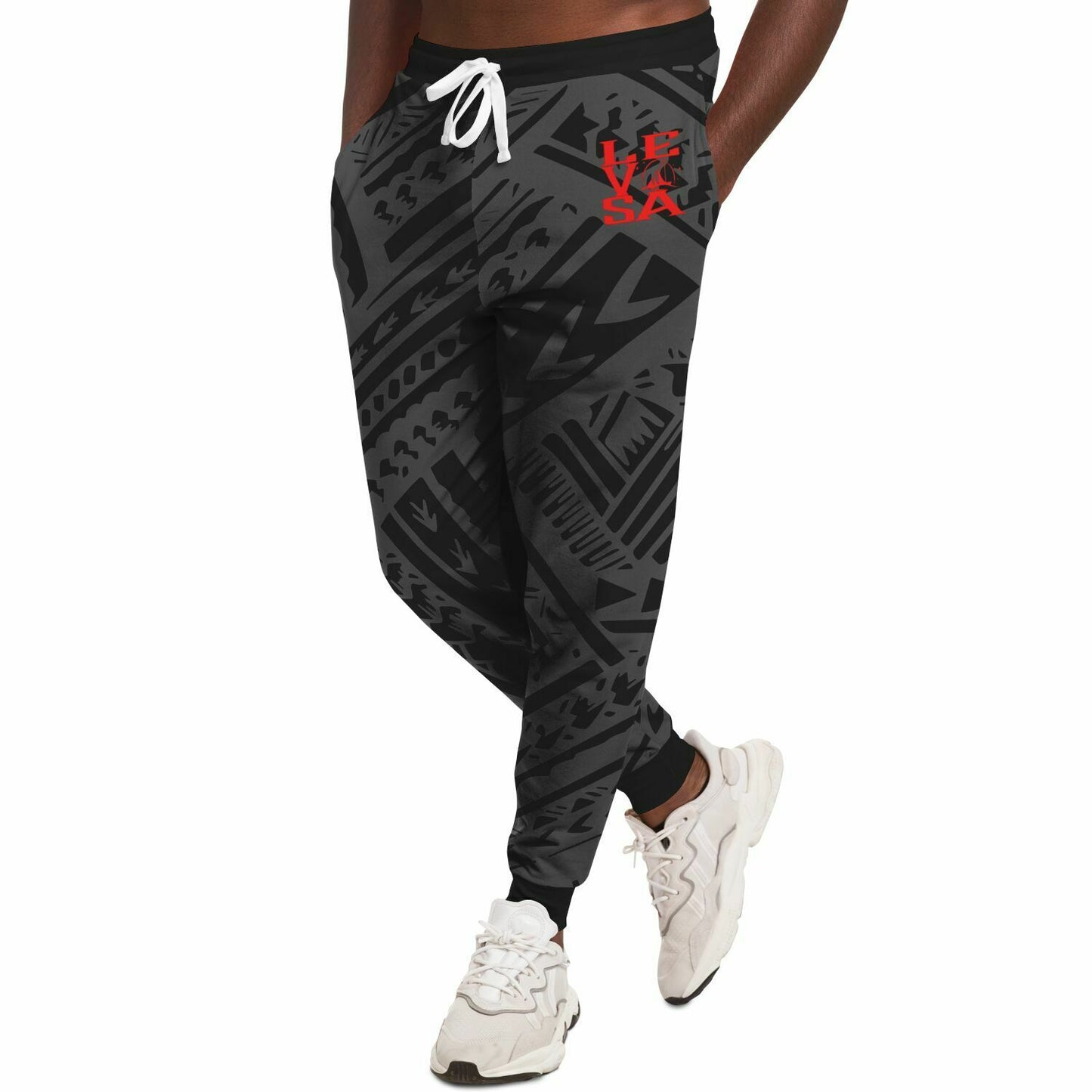 LE VASA Classic Pattern Joggers