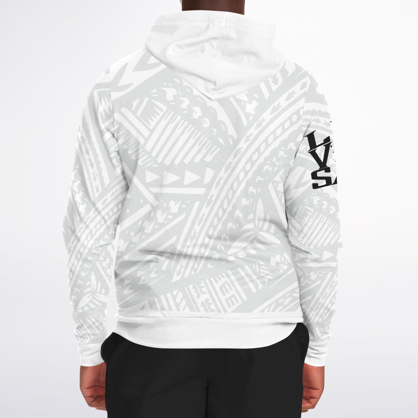 THE SOUTH PACIFIC ALL-OVER PRINT ZIP-UP Hoodie-white