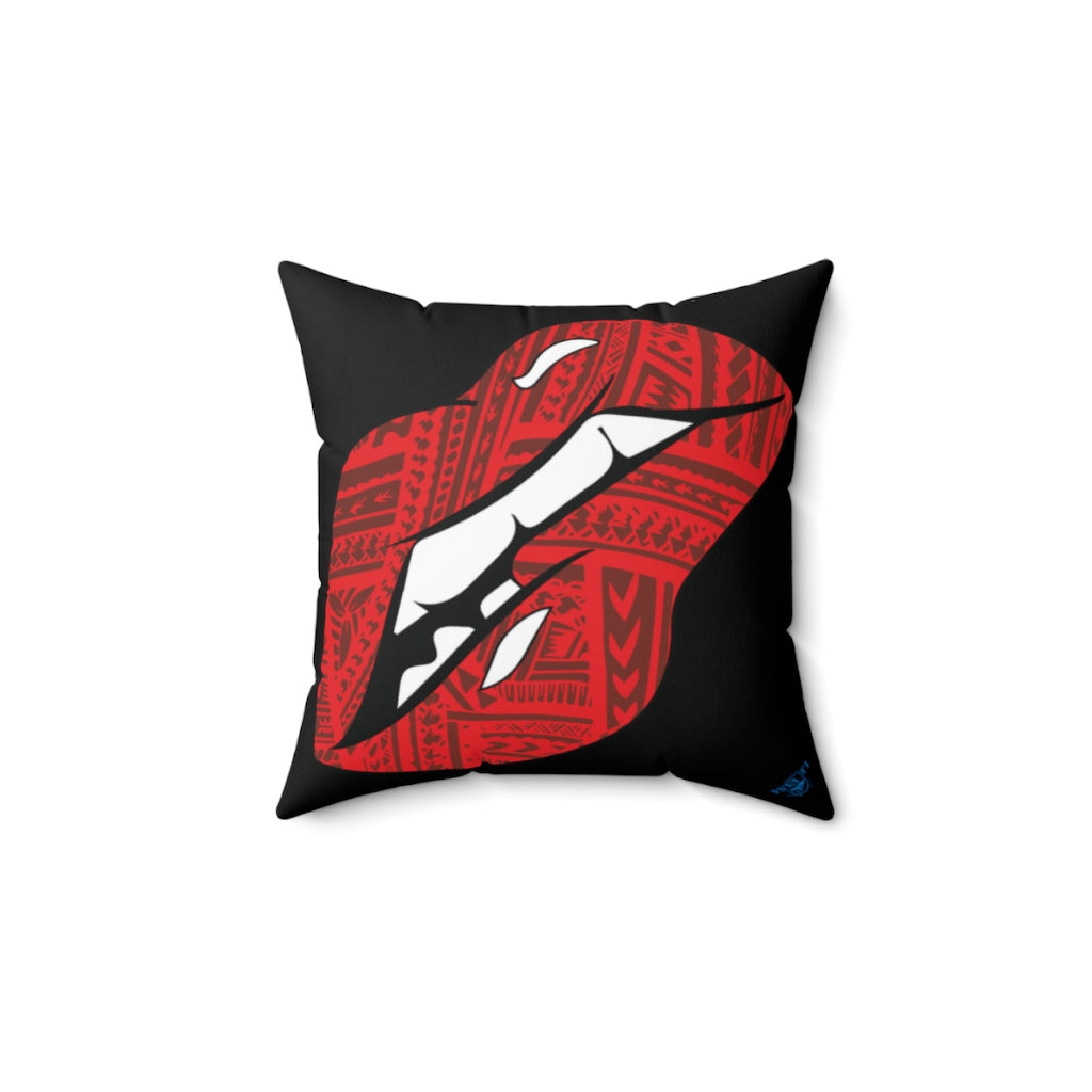 Kisi Ma Ta'u (Kiss&Tell) Throw Pillow