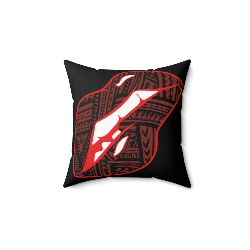 Kisi Ma Ta'u (Kiss&Tell) Throw Pillow